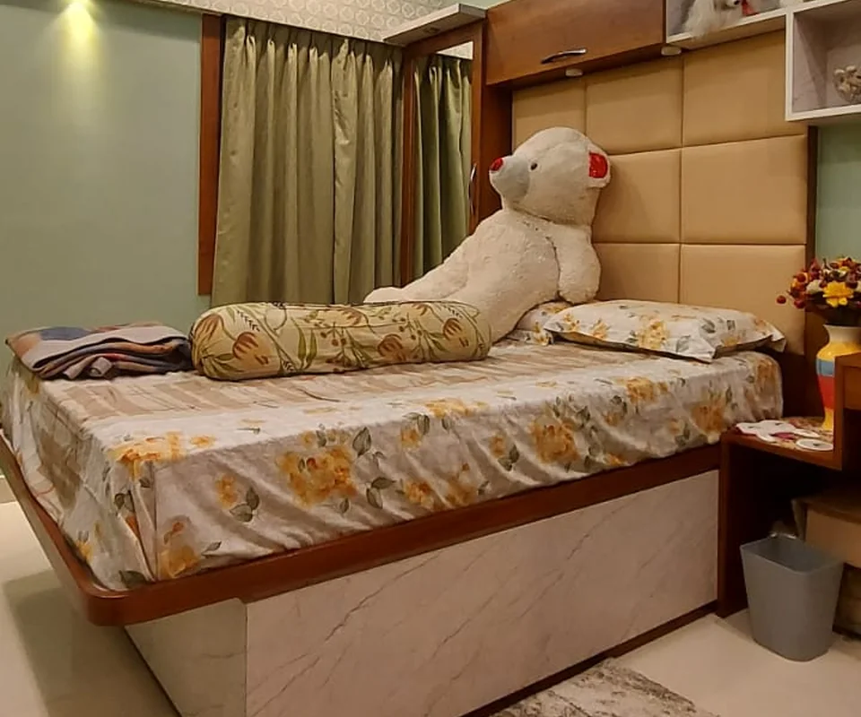 A calm sleeping space