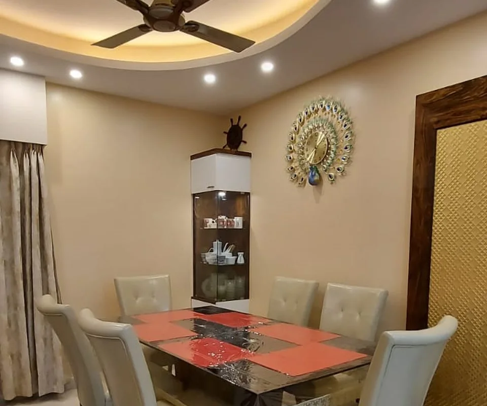 Dining with upholstered chairs