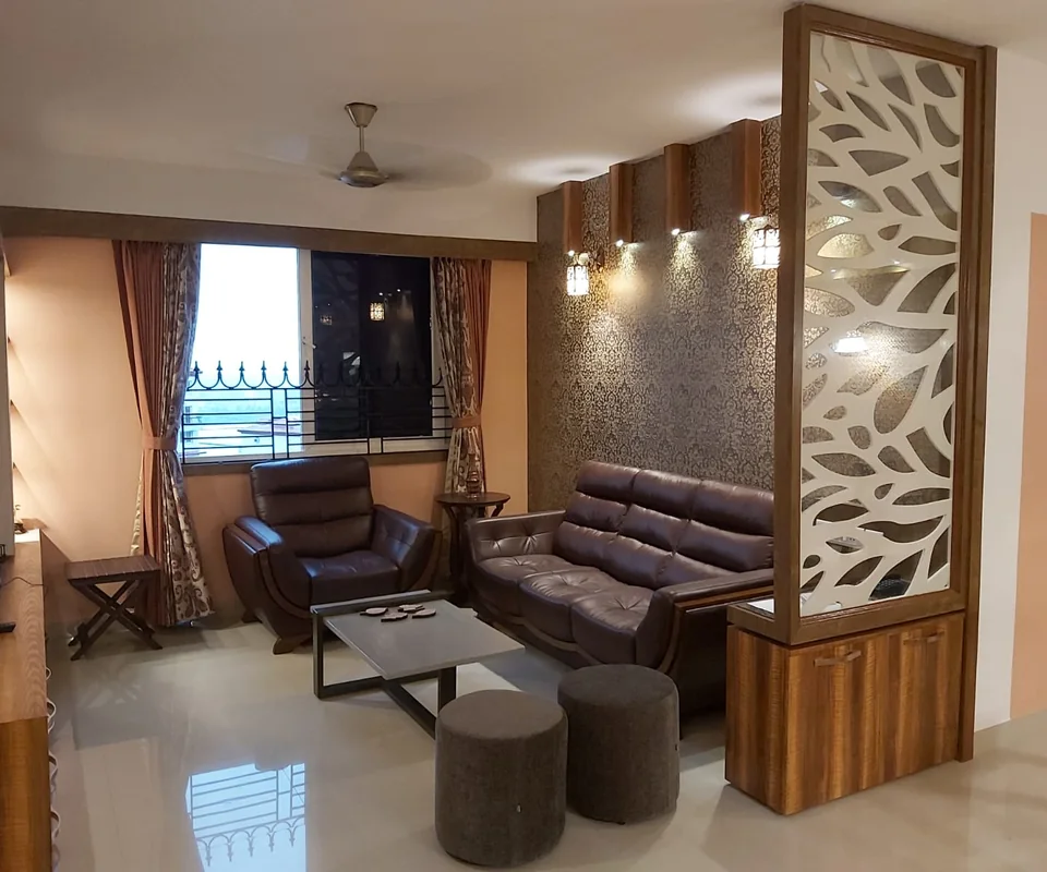 Living room with partition