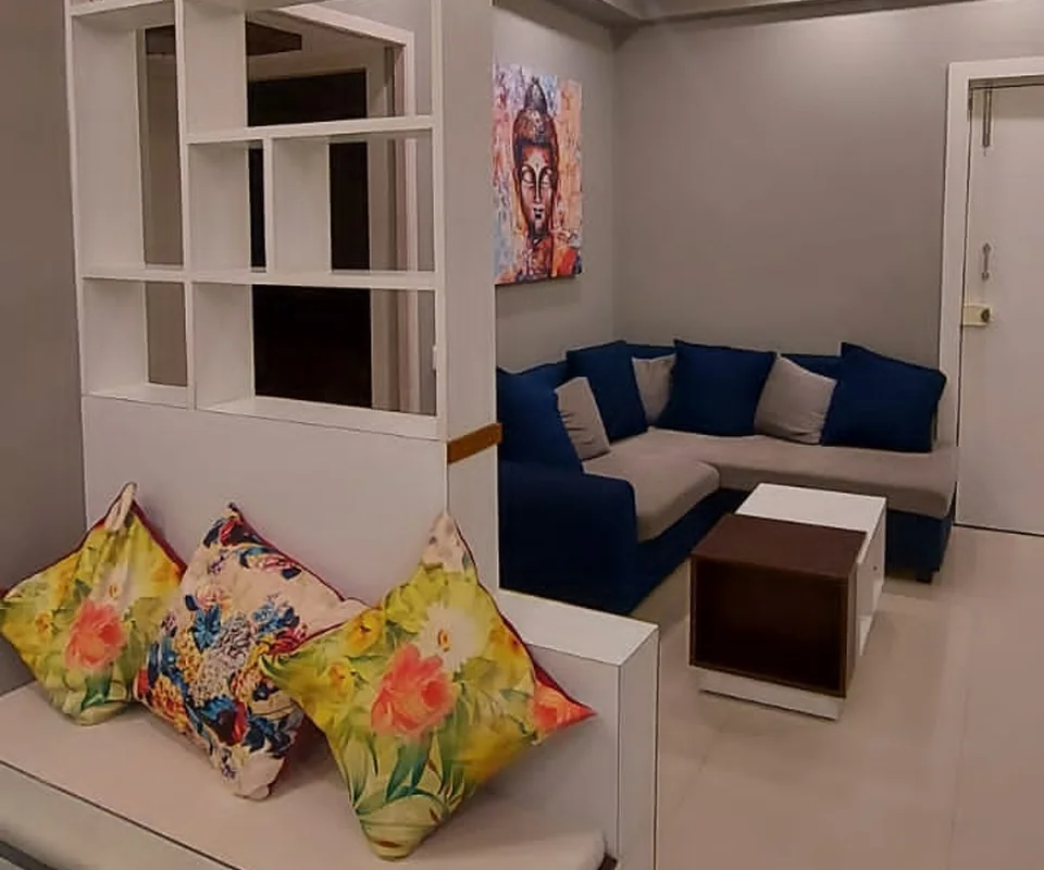 Living room vignette