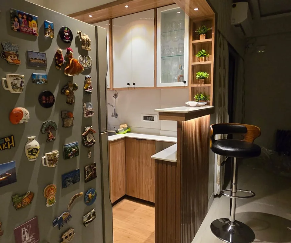 Kitchen storage and counter