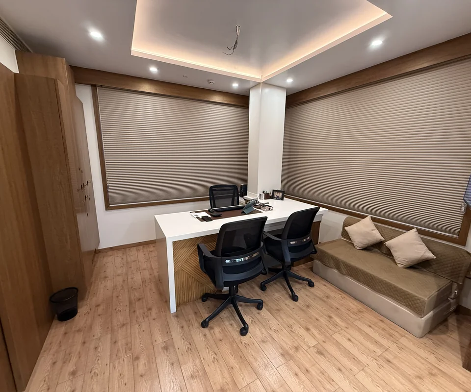 Private office and seating