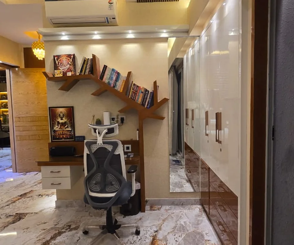 Study and storage corner